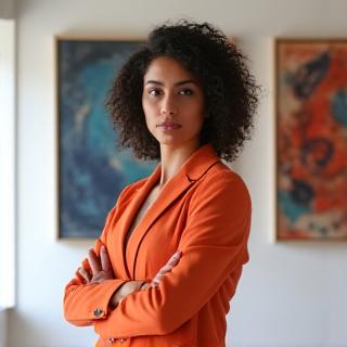 Música brasileira segurando seu instrumento musical